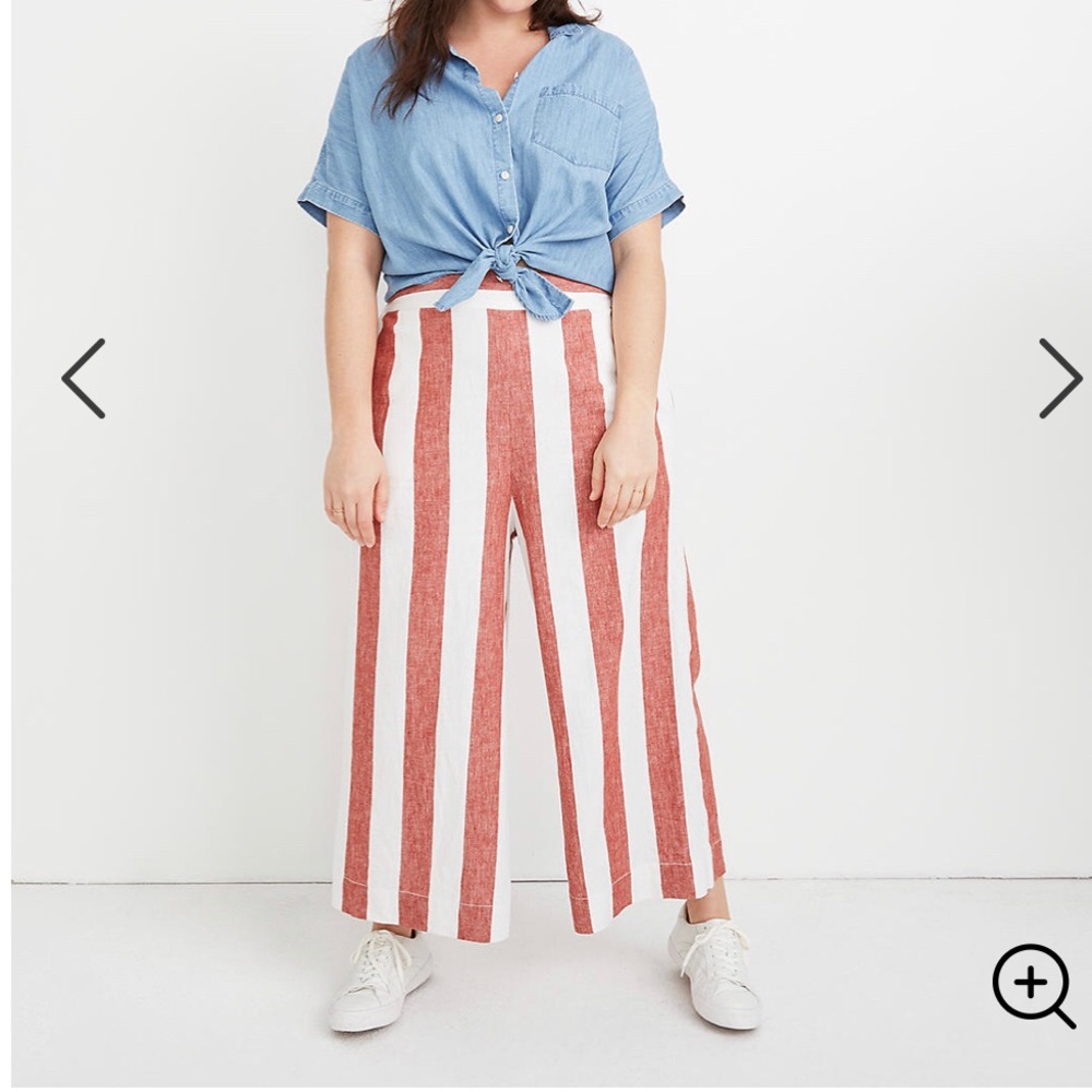 Madewell Huston Linen Crop Pants